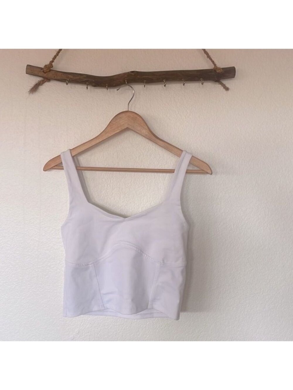 White  bustier crop top
